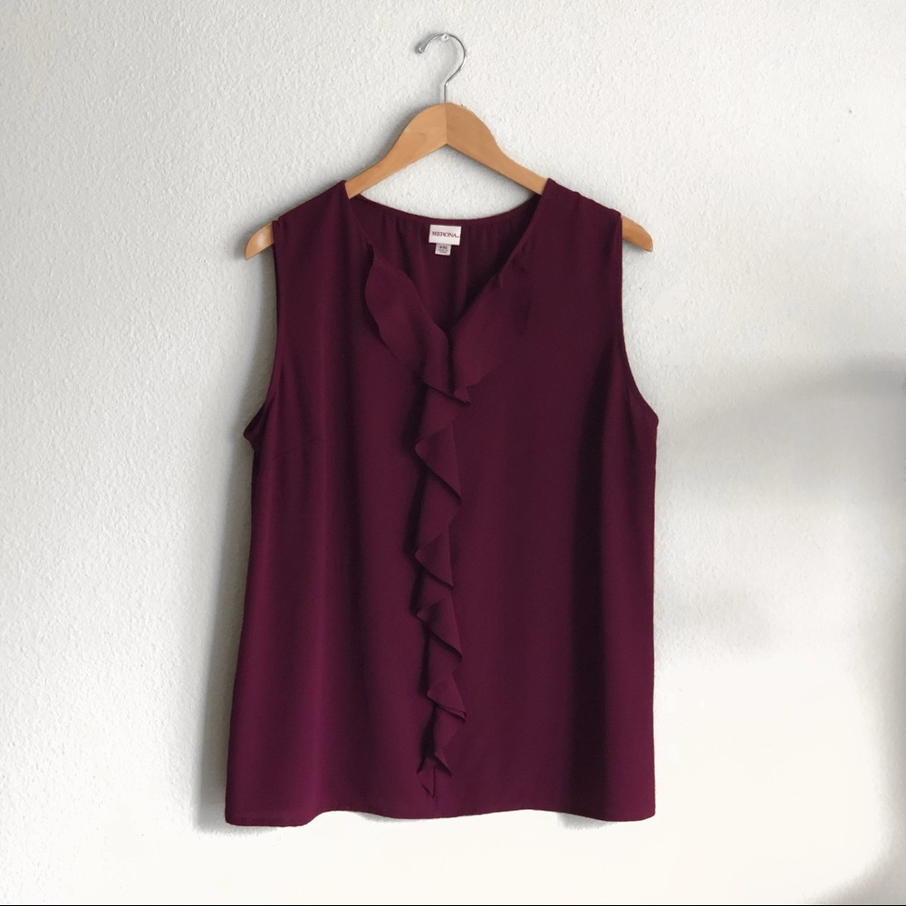 LIKE NEW! Ruffle Tank Top/Suit Shell!